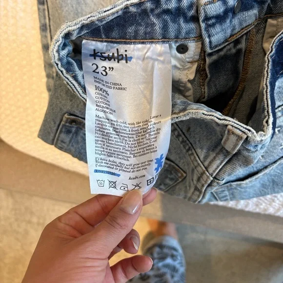 Ksubi Light Blue Straight Jeans - Picture 6 of 6